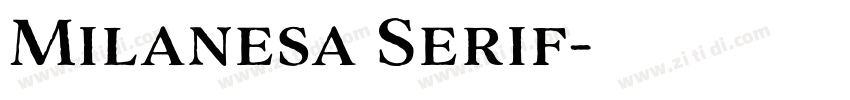 Milanesa Serif字体转换